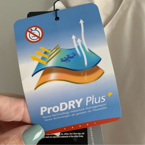 Adidas women's sz 6 climalite golf pants prodry plus ecru color New - Picture 3 of 9